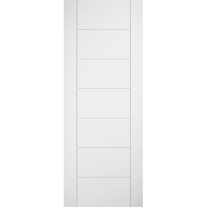 LPD Doors Linear White 7 Panel Laminate Door