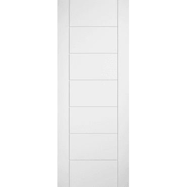 Linear White 7 Panel Laminate Door