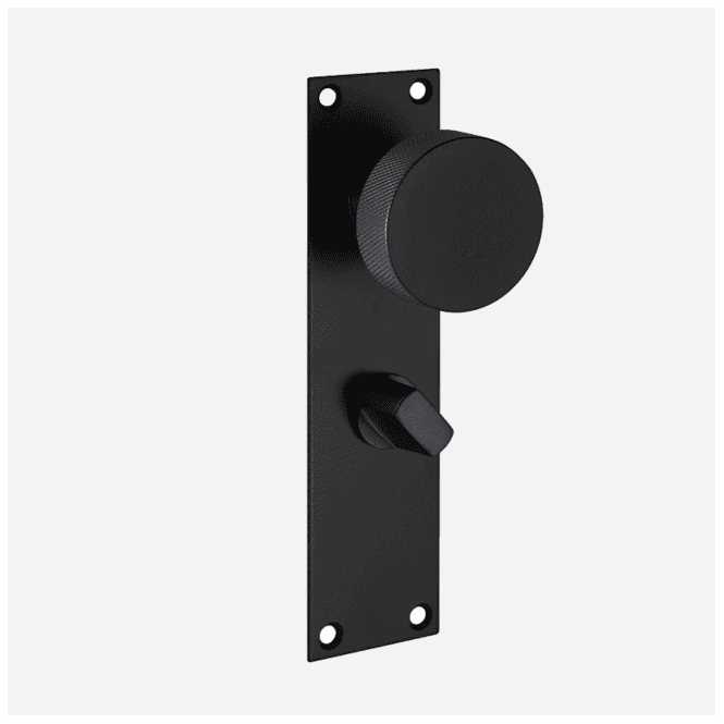 LPD Doors LPD IRONMONGERY ZERMATT MATT BLACK HANDLE PRIVACY PACK
