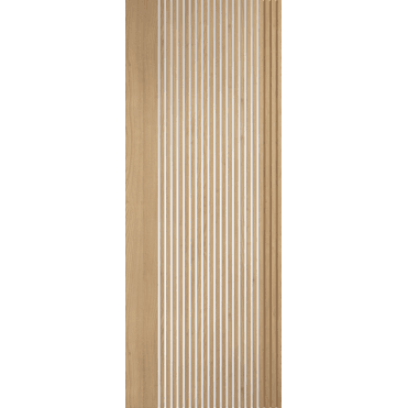 Melbourne Oak Pre-Finished Door With Clear Glass
