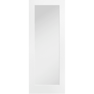 Pattern 10 White Primed 1 Lite With Clear Glass