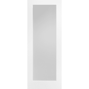 Pattern 10 White Primed 1 Lite With Frosted Glass