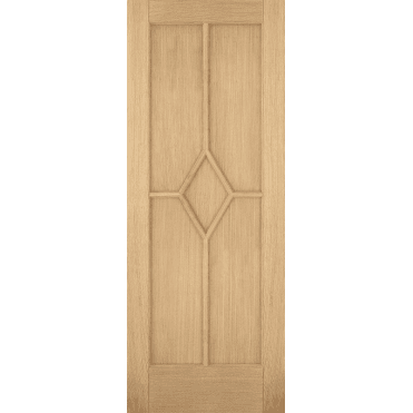 Reims Oak Pre-Finished 5 Panel Diamond Door