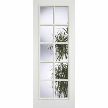 SA 10L White Composite Moulded 10 Lite Glazed Internal Door