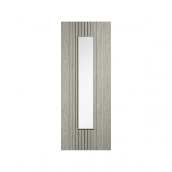 LPD Doors Sydney Grey Laminate Door with Clear Glass
