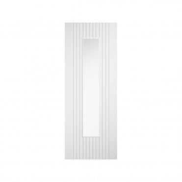 lpd Sydney White Laminate Door with Clear Glass