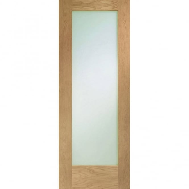 LPD Doors Vancouver Pattern 10 Oak 1L Clear Glazed Pre-Finished Internal Door