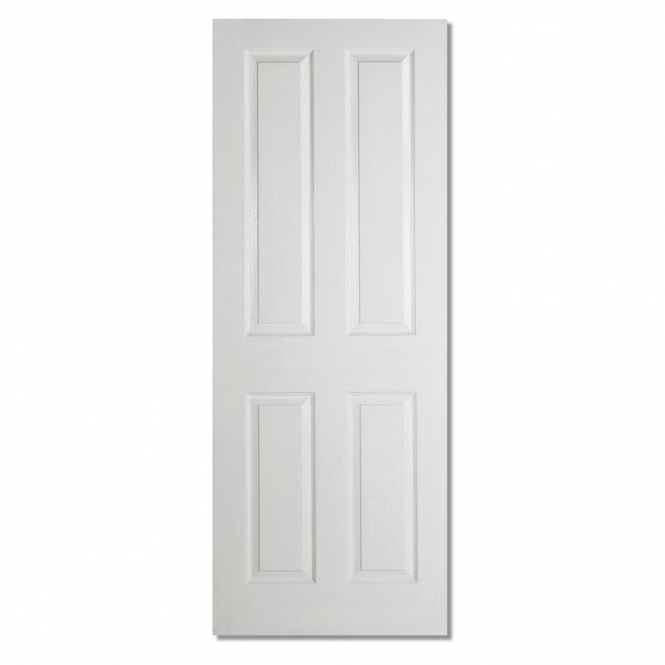 LPD Doors WHITE MOULDED TEXTURED 4 PANEL