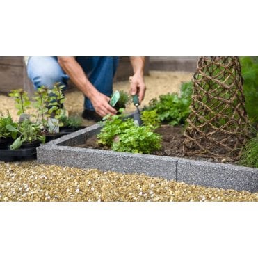 Drivesett Argent Driveway Edging - 600x136x50mm (Pack of 50)