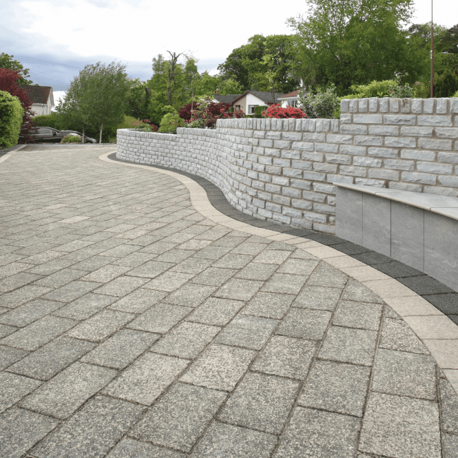 Marshalls Lunar Textured Block Paving - Mixed Size Project Pack