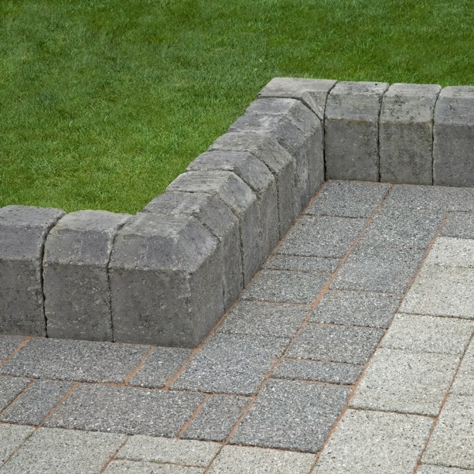 Marshalls Tegula Kerb Edging 130x96x160x250 Return Ext (Pack of 100)