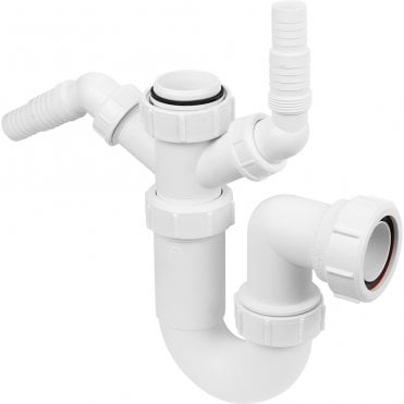 1½" WM11 P Sink Trap with Twin 135° Domestic Appliance Nozzle