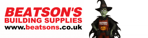 beatsons building supplies logo halloween