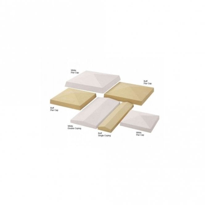 Paver Systems Stonemarket Peaked Garden Wall Copings - Single Coping 610x140mm (Pack of 70)