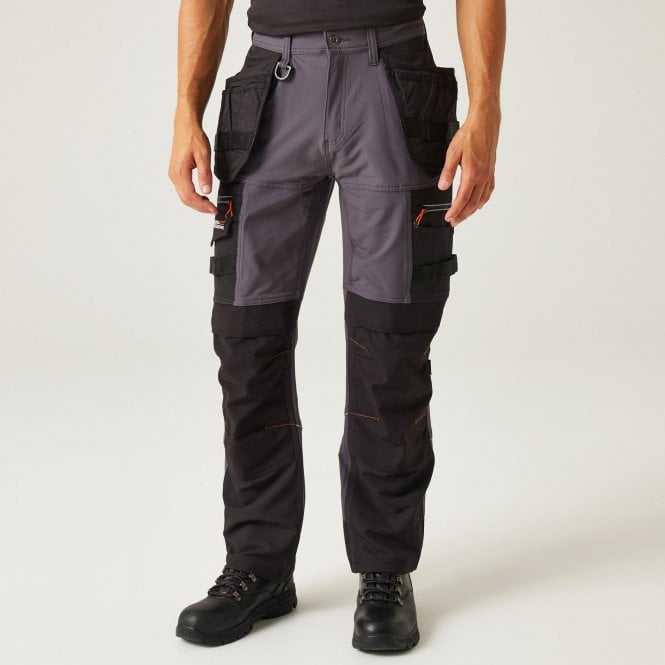 Regatta Infiltrate Softshell Stretch Holster Trousers - Iron Black, Regular