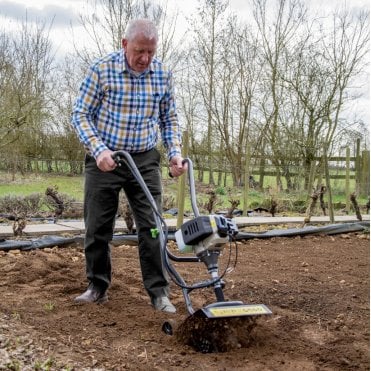 25cm (11") 2 Stroke Petrol Mini Tiller