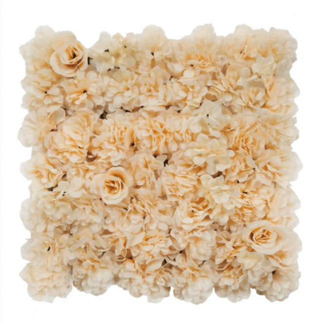 Tuda Artificial Flower Living Wall - Peach - 50x50cm