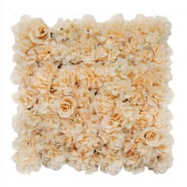 Artificial Flower Living Wall - Peach - 50x50cm