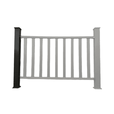 composite decking balustrade post black