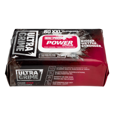 PRO: Power Scrub XXL+ Wipes (80 Wipes)