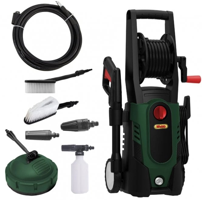 Webb 1500w 120 Bar Pressure Washer Kit