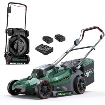 Webb 40V (2 x 20v) 38cm (15") Cordless Rear Roller Rotary Lawnmower