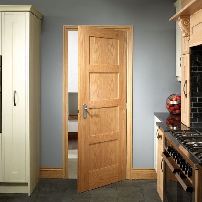 XL Joinery Internal Oak Shaker 4 Panel Door