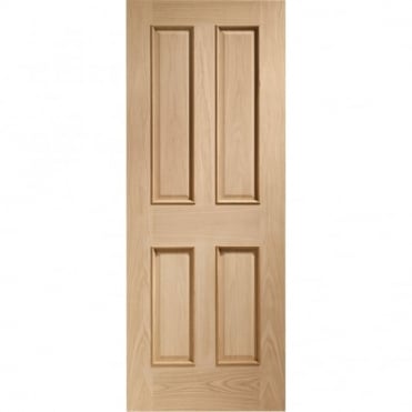 Internal Oak Victorian 4 Panel with Raised Mouldings Door