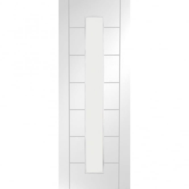 XL Joinery Internal White Primed Palermo 1 Light with Clear Glass Door