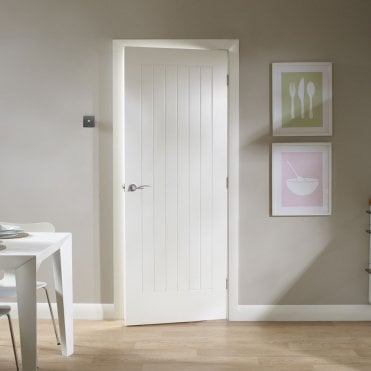 xl joinery Internal White Primed Suffolk Door