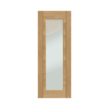 Palermo Essential 1 Light Internal Oak Door with Clear Glass