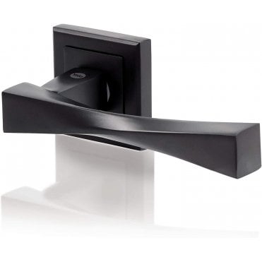 Verona Matt Black Euro CYL Escutcheon Handle